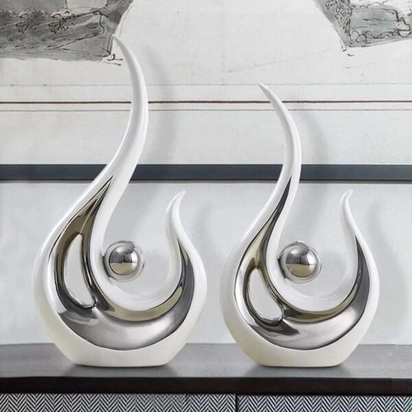 2 Pieces Modern Abstract Sculpture-Statue-Arlik interiors