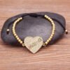 New Arrival Mom Mama Handmade Rope Bracelets Heart Butterfly Shape Zircon Luxury Mother‘S Day Birthday Jewelry Gift Adjustable-Arlik interiors