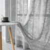 Modern Tulle Curtains for Living Room Bedroom Linen Gauze Japanese Style Sheer Curtains Voile Window Treatments Balcony Drapes-Arlik interiors