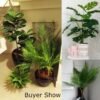 125cm Large Artificial Palm Tree Tropical Plants Branch Plastic Fake Leaves Decor