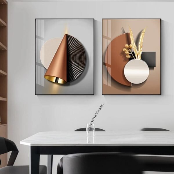 Geometric Canvas Poster Print-Art-Arlik interiors