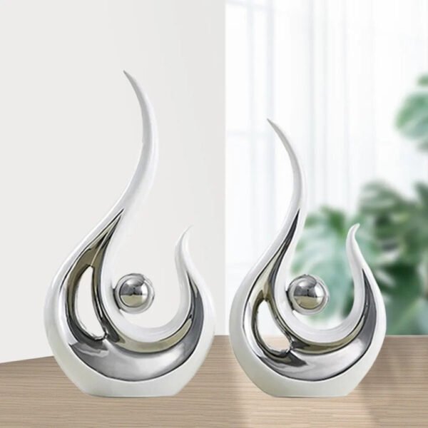 2 Pieces Modern Abstract Sculpture-Statue-Arlik interiors