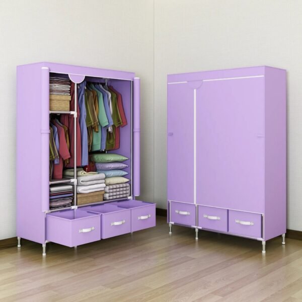 Non-Woven Fabrics Wardrobe Coffee Fabric Closet-Storage & Organization-Arlik interiors