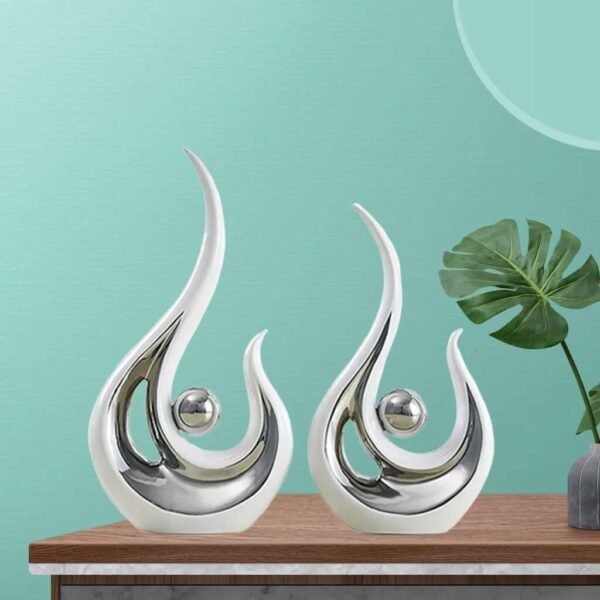 2 Pieces Modern Abstract Sculpture-Statue-Arlik interiors