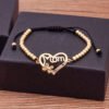 New Arrival Mom Mama Handmade Rope Bracelets Heart Butterfly Shape Zircon Luxury Mother‘S Day Birthday Jewelry Gift Adjustable-Arlik interiors