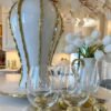 Gold Floral Ceramic Vase Vintage Centerpiece Table Decoration-Vase-Arlik interiors