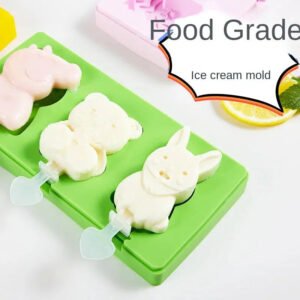 Food Grade Silicone Made with Lid Homemade Ice Cream Ice Cream Popsicle Popsicle Mold DIY Cartoon Cheese Stick Tool-Arlik interiors