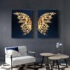 Nordic Abstract Golden Diamond Butterfly Canvas Painting Modern Wall Art Posters And Prints Pictures For Living Room Home Decor-Arlik interiors