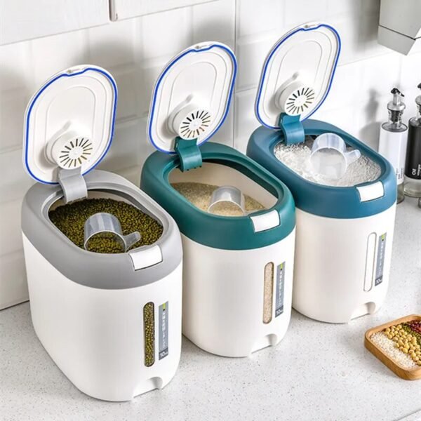 Home Sealed Rice Bucket Kitchen Organizers-Storage-Arlik interiors