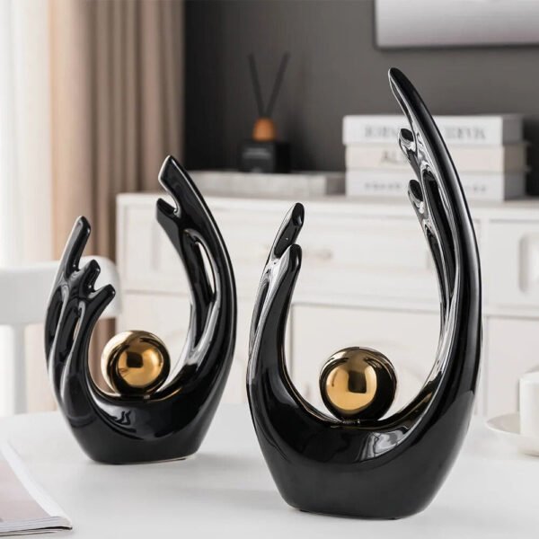 Modern Luxurious Living Room Home Decoration Accessories Abstract Ceramic Figurines Office Decoration Desk Souvenir Crafts Gift-Arlik interiors