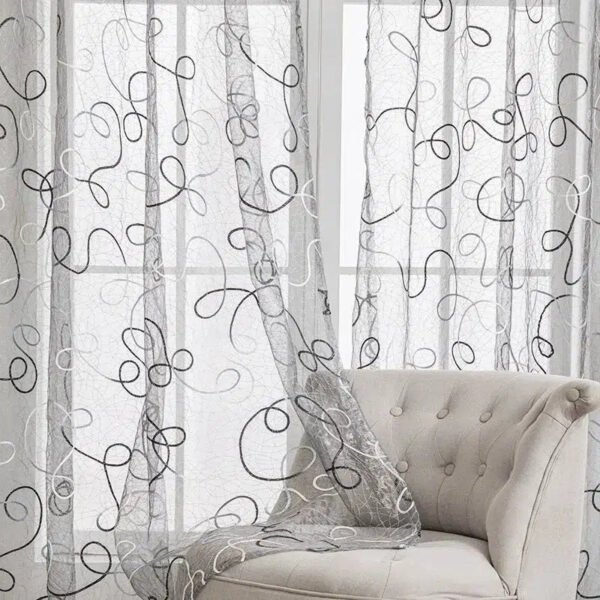 Modern Sheer Curtains For Living Room-Curtains-Arlik interiors