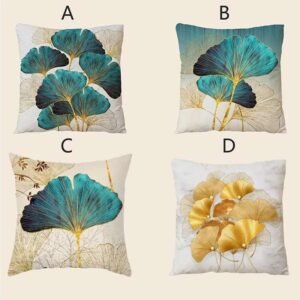 1pc Leaves Printed Pillowcase-Throw Pillows-Arlik interiors