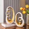 Modern Luxurious Living Room Home Decoration Accessories Abstract Ceramic Figurines Office Decoration Desk Souvenir Crafts Gift-Arlik interiors