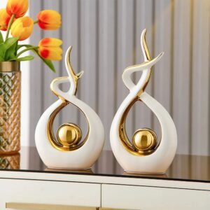 Modern Luxurious Living Room Home Decoration Accessories Abstract Ceramic Figurines Office Decoration Desk Souvenir Crafts Gift-Arlik interiors