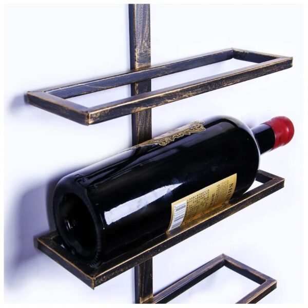 Iron art red wine rack industrial style shop decoration wall pendant decoration wall decoration-Arlik interiors