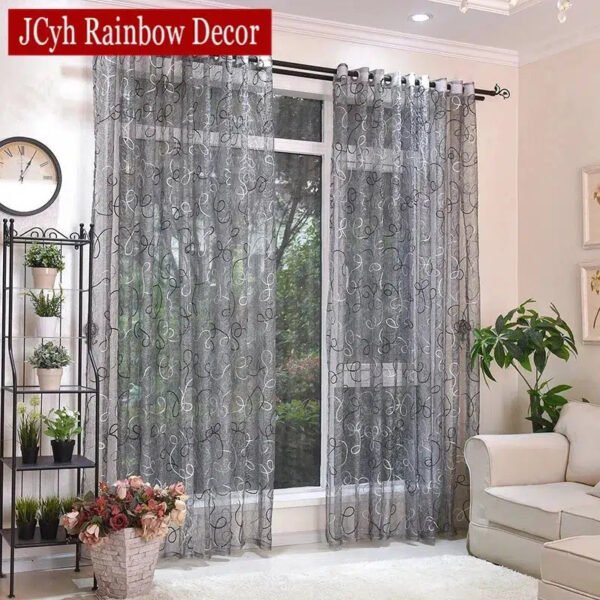 Modern Sheer Curtains For Living Room-Curtains-Arlik interiors