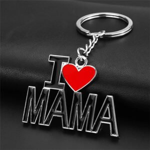 I Love Mother Keychain Thanksgiving Day Small Gift Car Bag Keyring Pendant Accessories Express Feeling for Mom Key Holder-Arlik interiors