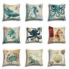 Marine Life Theme Cushion Cover-Cushion cover-Arlik interiors