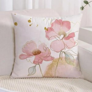 1pc Floral Print Cushion Cover-Cushion cover-Arlik interiors