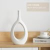 Minimalist Hollowed Out Ceramic Vase Living Room Ornaments-Vase-Arlik interiors