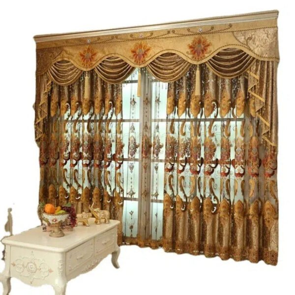 European-Style Luxury Curtains For Living Room-Curtains-Arlik interiors