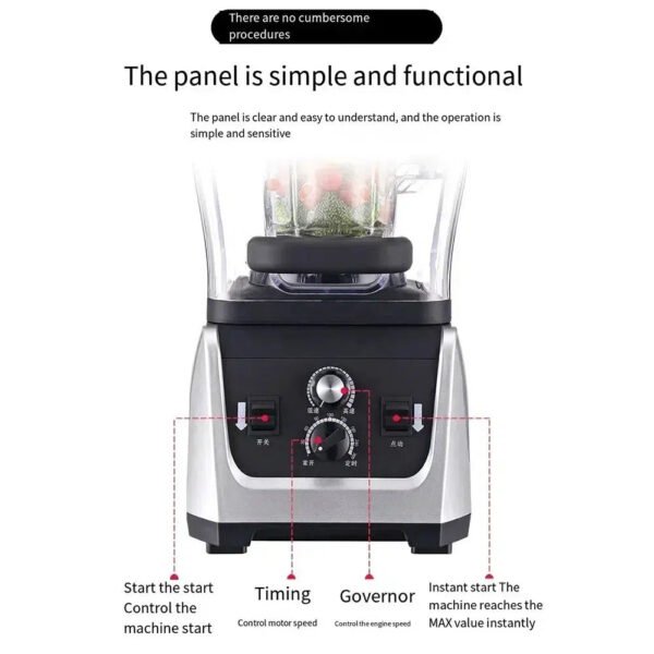 Professional Compact Smoothie & Food Processing Blender, 2300-Watts, 3 Functions -for Frozen Drinks, Smoothies, Sauces, & More-Arlik interiors