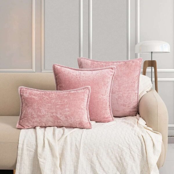 1pc woven solid color pillow cover-Throw Pillows-Arlik interiors