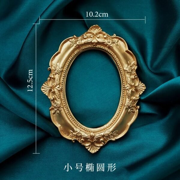 Golden Retro Photo Frame Nail Art Jewelry Decoration Home Decoration Photography Background Shooting Photo Props-Arlik interiors