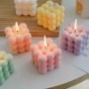 Ins Style Bubble Cube Candle Handmade Scented Candle Aromatherapy Soy Wax Candle Wedding Birthday Candles Party Home Decoration-Arlik interiors