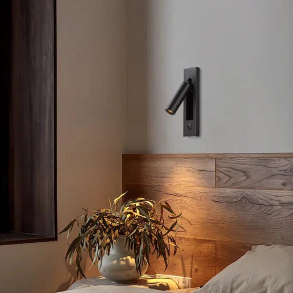 Nordic Bedside Wall Lamp With Switch-Lamp-Arlik interiors