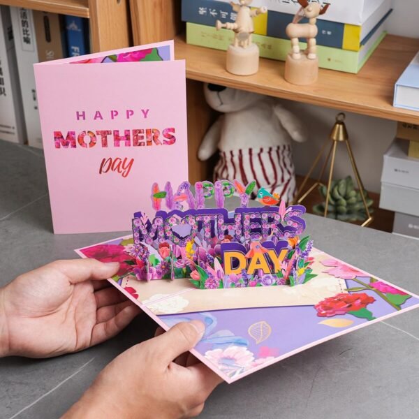 Happy Mothers Day Greeting Card Pop Up 3D Gift for Mom-Arlik interiors