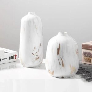 Modern White Ceramic Vase Desktop Table Decoration-Vase-Arlik interiors