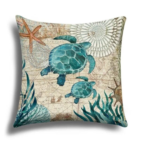 Marine Life Theme Cushion Cover-Cushion cover-Arlik interiors