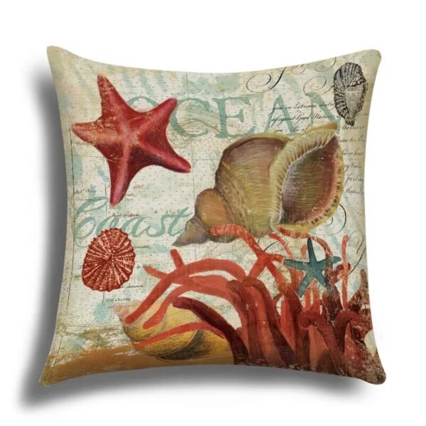 Marine Life Theme Cushion Cover-Cushion cover-Arlik interiors