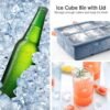 Ice Cube Mold Silicone Square Shape 2inch Large Size Ice Cube Tray Bpa Free Stackable Flexible Safe Big Ice Cube Mould Kitchen-Arlik interiors