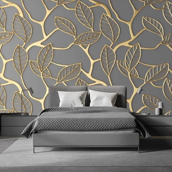 3D mural livingroom wallpaper-Wallpaper-Arlik interiors