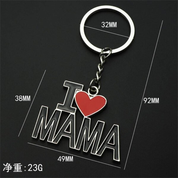 I Love Mother Keychain Thanksgiving Day Small Gift Car Bag Keyring Pendant Accessories Express Feeling for Mom Key Holder-Arlik interiors