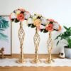 Metal Candle Holders Wedding Metal Flower Centerpiece-Seasonal & Holiday Decorations-Arlik interiors