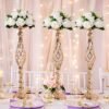 Metal Candle Holders Wedding Metal Flower Centerpiece-Seasonal & Holiday Decorations-Arlik interiors