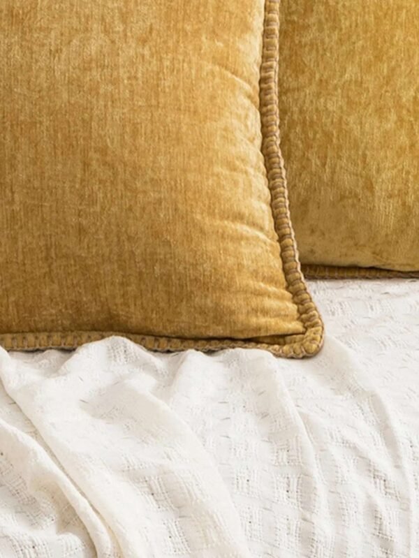 1pc woven solid colour pillow cover