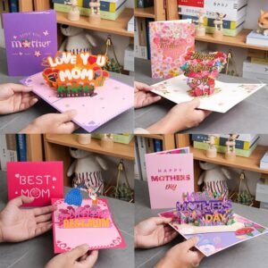 Happy Mothers Day Greeting Card Pop Up 3D Gift for Mom-Arlik interiors