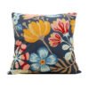 Cotton Canvas Floral Embroidered Cushion Cover 45*45-Throw Pillows-Arlik interiors