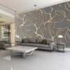 3D mural livingroom wallpaper-Wallpaper-Arlik interiors